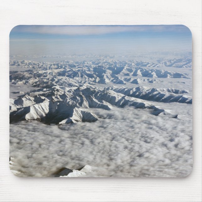 Mousepad Montanhas Himalaya sob nuvens - Tibete (Frente)