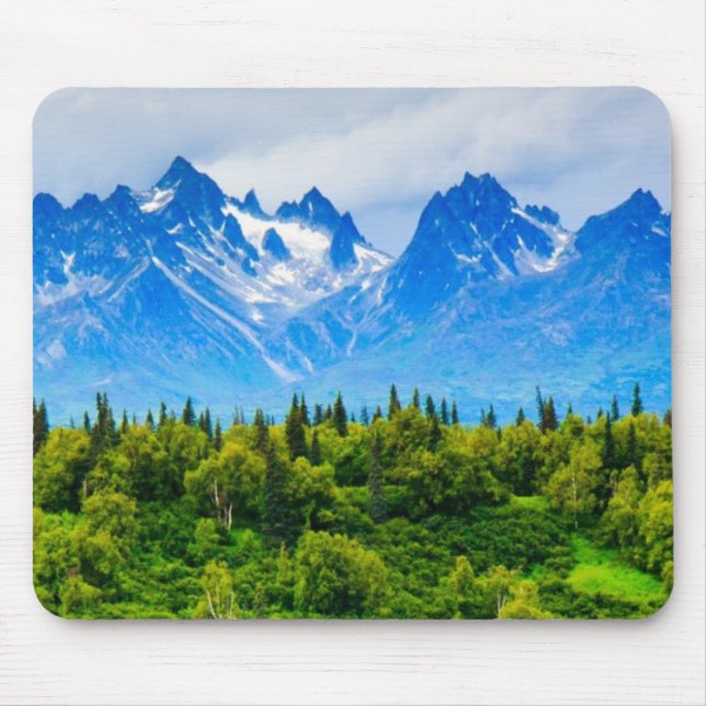 Mousepad Montanhas majestosas de Alaska (Frente)