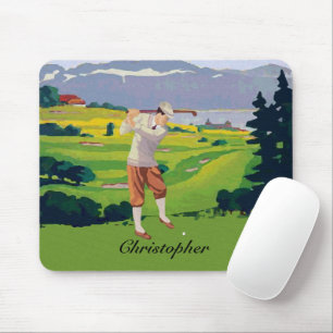 Mousepad Montanhas personalizadas do estilo do vintage que
