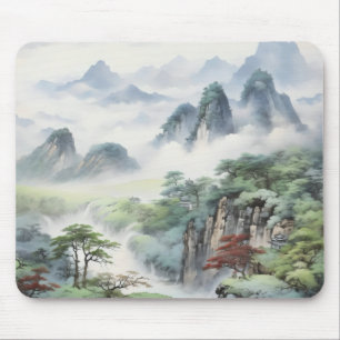 Mousepad Montanhas pintura asiática
