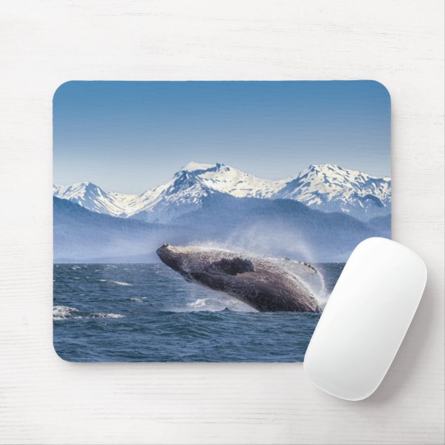 Mousepad Montanhas | Quebra da Baía de Glaciar de Baleia, A (Com mouse)