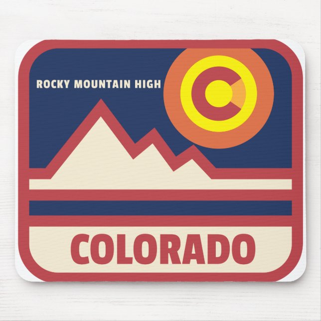 Mousepad Montanhas Rochosas do Colorado (Frente)