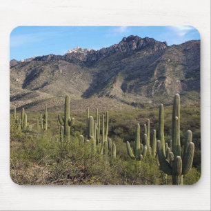 Mousepad Montanhas Saguaro Cactus e Catalina, Tucson AZ