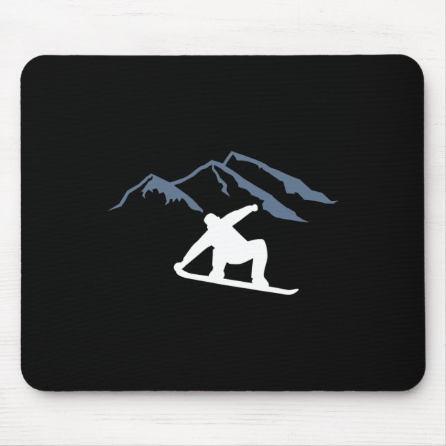 Mousepad Montanhas Snowboard (Frente)