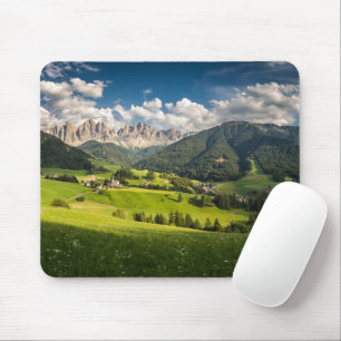 Mousepad Montanhas Vale do Funes, Dolomites, Itália