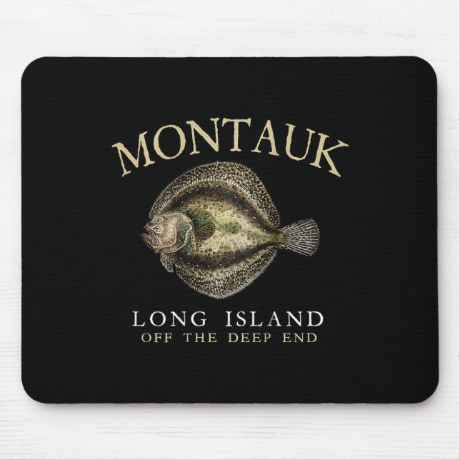 Mousepad Montauk Fora Do Lado Profundo Do Solo Que Pescaria (Frente)