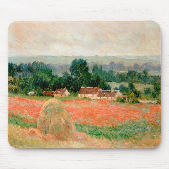 Mousepad Monte de feno em Giverny, Claude Monet (Frente)