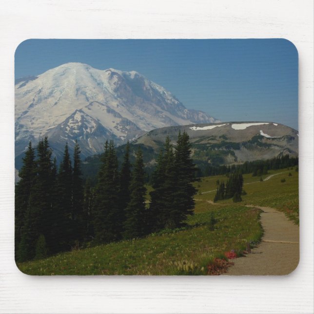 Mousepad Monte Rainier visto da trilha Sourdough Ridge (Frente)