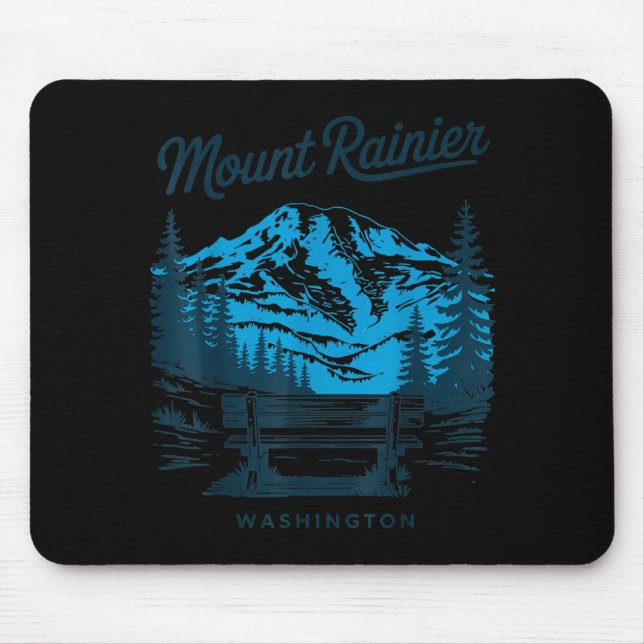 Mousepad Monte Rainier Washington Viagem Cênica Antiga (Frente)