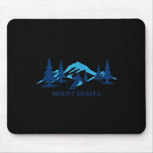Mousepad Monte Shasta Califórnia resort de esqui esquiador