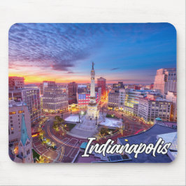 Mousepad Monument Circle, Indianapolis, Indiana, EUA
