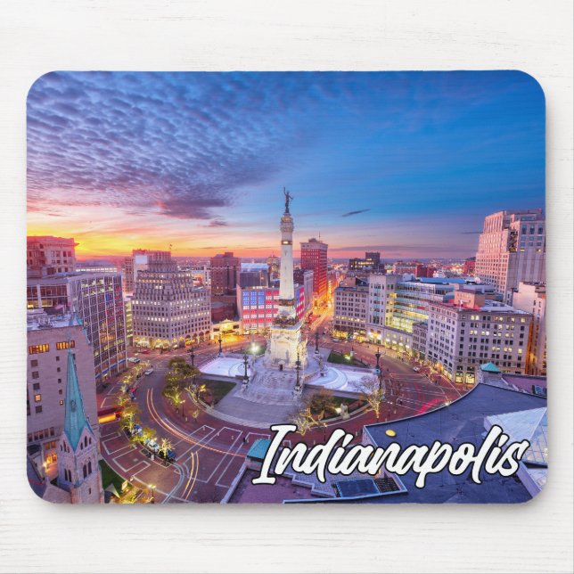 Mousepad Monument Circle, Indianapolis, Indiana, EUA (Frente)