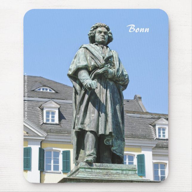 Mousepad Monumento a Ludwig van Beethoven em Bonn (Frente)