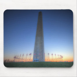 Mousepad Monumento a Washington com Sunset Laranja