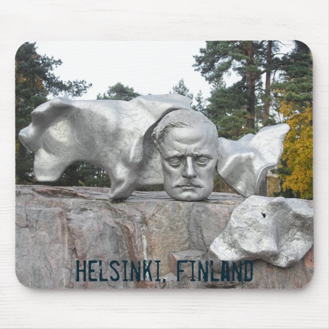 Mousepad monumento Sibelius, Helsínquia, Finlândia (Frente)