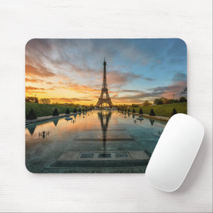 Mousepad Monumentos Torre Eiffel Sunrise