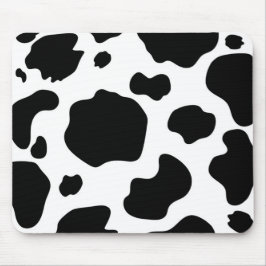 Mousepad Moo Cow Localiza Impressão,, Fazenda, preto e bran