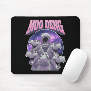 MOUSEPAD MOO-DENG O FAMOSO HIPOPÓTAMO ANÃO BEBÊ MOODENG
