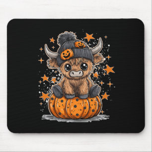 Mousepad Moo Quer Dizer Boo Engraçado Outono Abóbora Vaca H