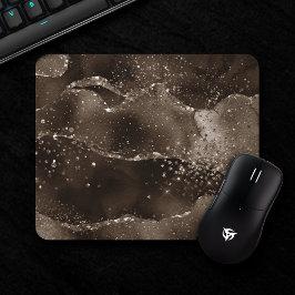 Mousepad Moody Agate | Café Ouro Castanho de Bronze