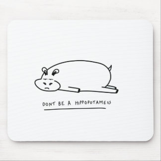 Mousepad Moody hippo com trocadilho