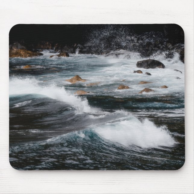 Mousepad Moody ocean waves, art photo (Frente)