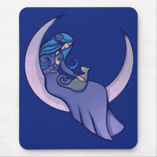 Mousepad Moon Witch MoonChild Pagan Wicca Art