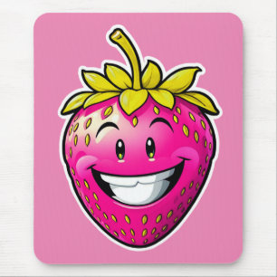Mousepad Morango Rosa
