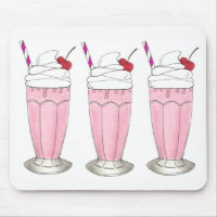 Morango Rosa Agita Sorvete Milkshake Foodie