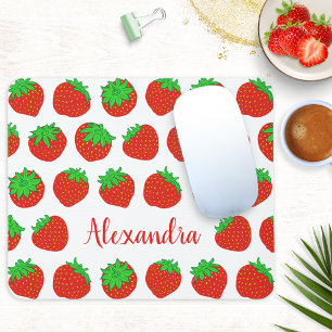 Mousepad Morango Vermelho Monograma