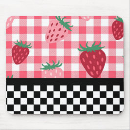 Mousepad Morangos Caprichosos e Xadrez