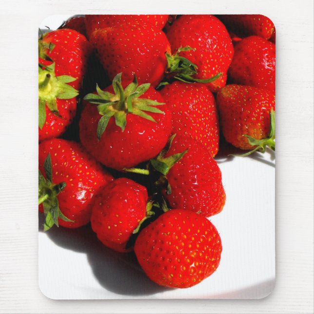Mousepad Morangos fruta comida (Frente)
