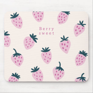 Mousepad Morangos rosa