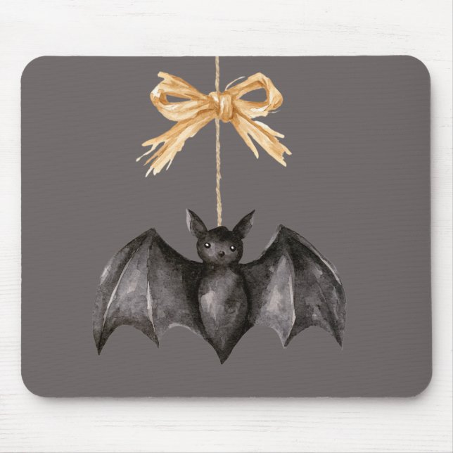 Mousepad Morcego Preto de Halloween (Frente)