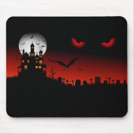Mousepad Morcegos de Abóbora do Halloween e Bruxas #1