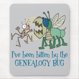 Mousepad Mordido pelo inseto da árvore genealógica
