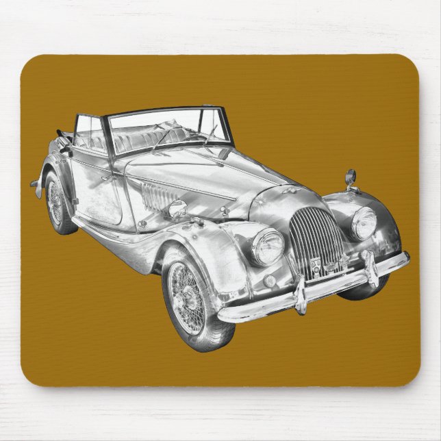Mousepad Morgan 1964 mais a ilustração do carro de 4 (Frente)