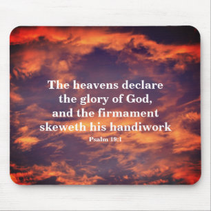 Mousepad Morning Sky Psalm 19:1 Inspirational 