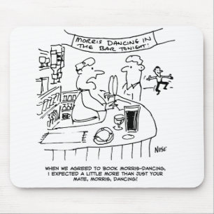 Mousepad Morris Dancing em Pub. Dança tradicional morris