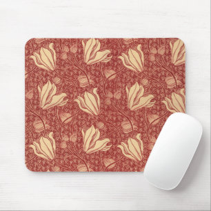 Mousepad Morris Inspirou Lily Flower Botânica Têxtil