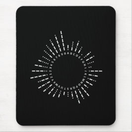 Mousepad Morse Code Alphabet