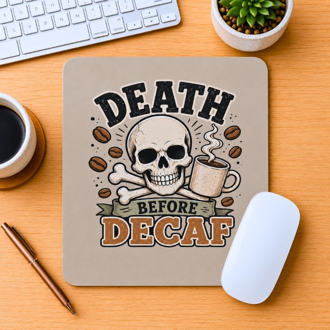 Mousepad Morte Antes do Descafeinado (Criador carregado)