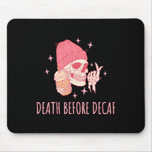 Mousepad Morte Do Café Antes Do Skull Do Decaf