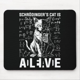 Mousepad Morto de gato e física viva de Schrodinger