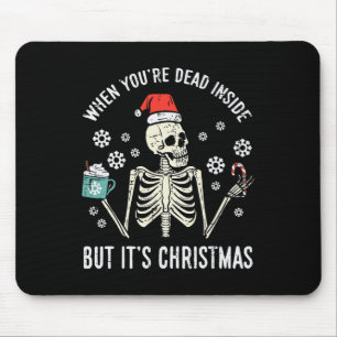 Mousepad Morto Mas Seu Esqueleto De Natal Xmas