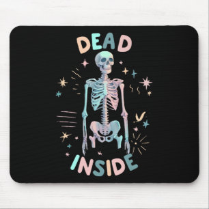 Mousepad Morto Skeleton Casual Halloween Mulher Gráfica
