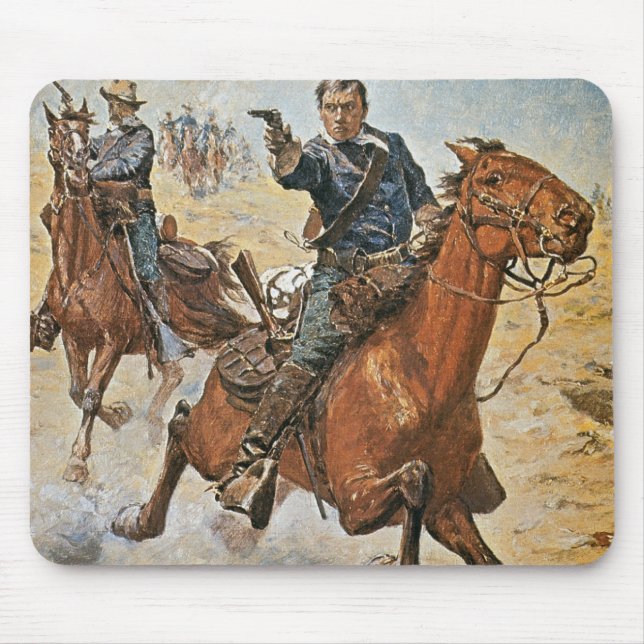Mousepad Morto Sure: um soldado da cavalaria dos E.U. nos (Frente)