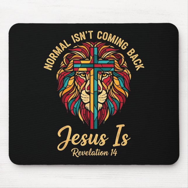 Mousepad Mosaico Cristão Normal Não Está Voltando Jesus Est (Frente)