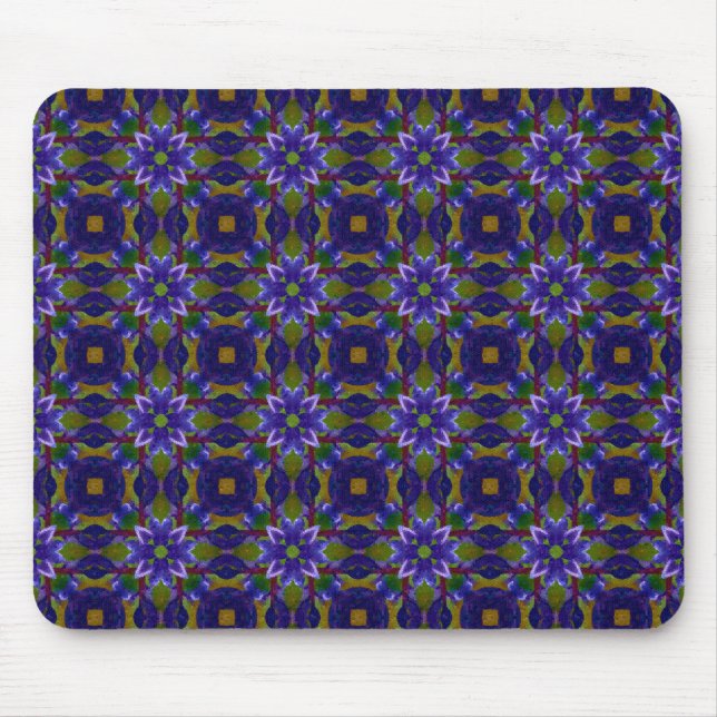 Mousepad Mosaico de Design Abstrato - Padrão Cortado - (Frente)