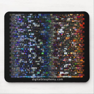 Mousepad Mosaico do espectro da blasfémia de Digitas